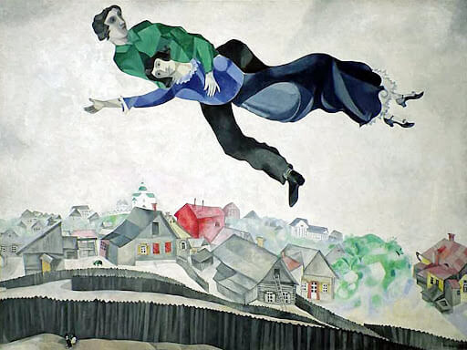 Мастер-класс по живописи «Марк Шагал. Весна. Влюбленные»