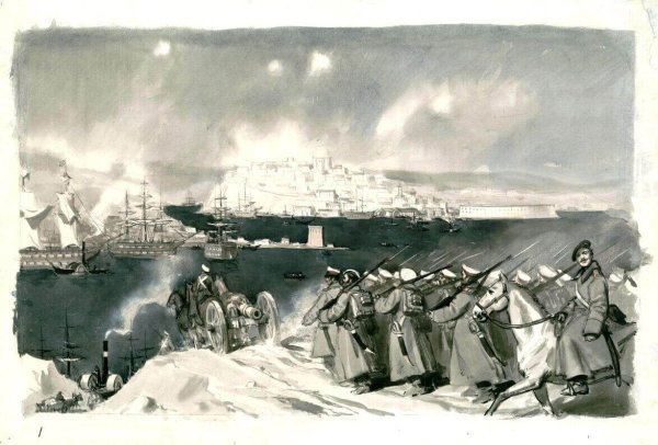 Кокорин. Вид на Севастополь с северной стороны