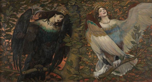В. Васнецов. «Сирин и Алконост. Песнь радости и печали». 1896 г.