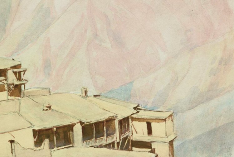 Лансере Е.Е. Гуниб. Крыши аула Орода. 1925