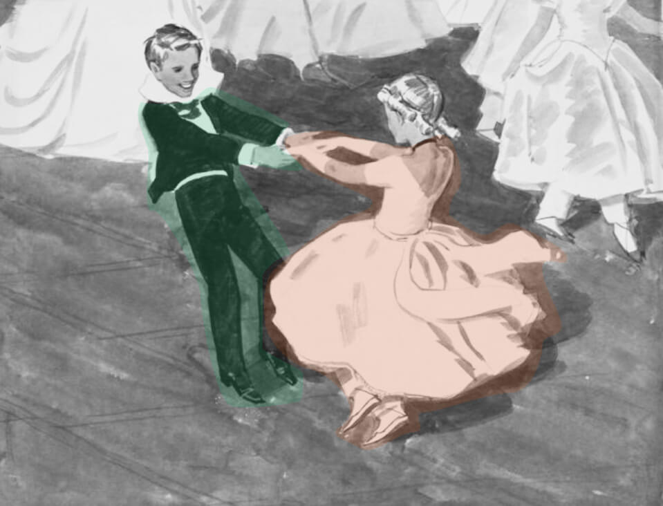 Занятие в детском Клубе исторического танца «Лансье». Занятие 2